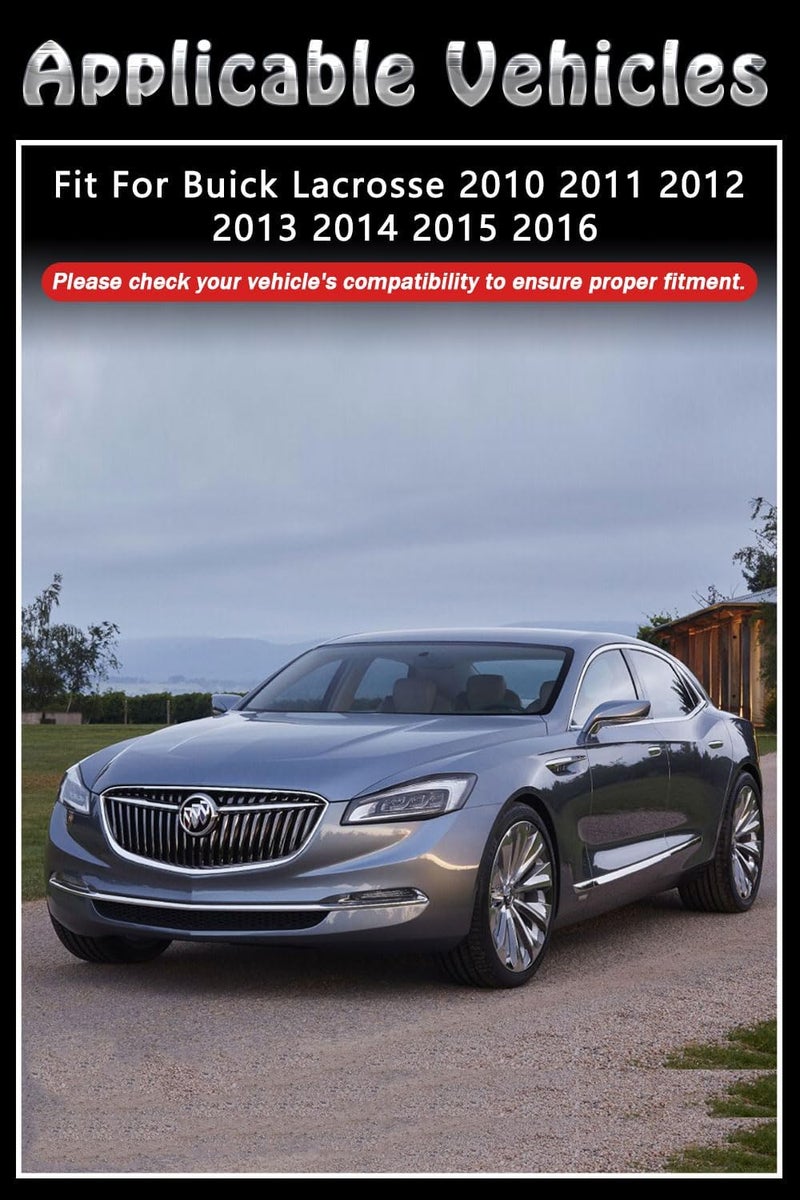 BriYorWay Vent Shades Rain Guards for Buick Lacrosse 2010 2011 2012 2013 2014 2015 2016 Accessories, for Buick Lacrosse Window Deflectors Window Visors - Image 2